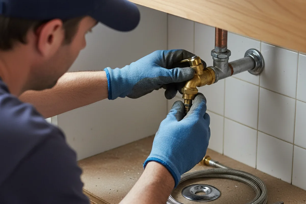 Shutoff valve and fitting work during Emergency Plumbing in Margate City